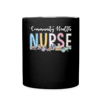 Geschenkidee Für Krankenschwestern In Der Gemeinde - Tasse einfarbig - Schwarz - Vorne