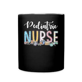Idée cadeau pour les infirmières pédiatriques - Mug uni - noir - Devant