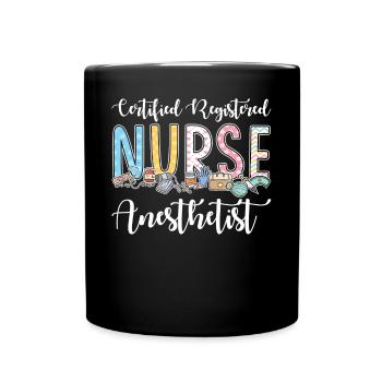 Zertifizierte Krankenschwester Anästhesist - Tasse einfarbig - Schwarz - Vorne