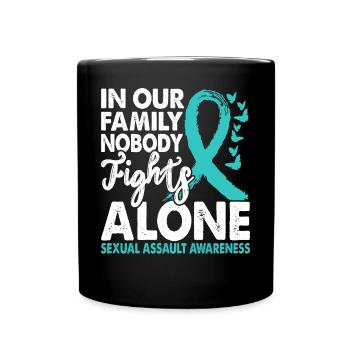 Personne ne lutte seul contre la conscience sexuelle - Mug uni - noir - Devant