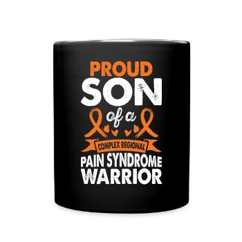 Fils de Crps Mois de sensibilisation des guerriers Orange - Mug uni - noir - Devant