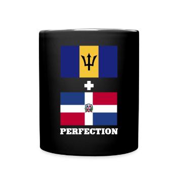 Barbados Flagge Barbadier Bajan - Tasse einfarbig - Schwarz - Vorne