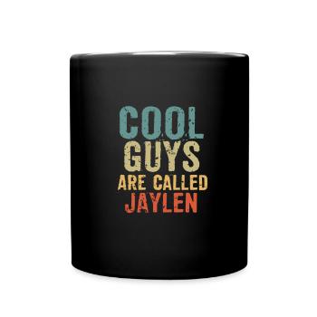 Cool guys are called jaylen - Full Colour Mug - black - Front