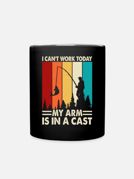 Angeln Angler - Tasse einfarbig - Schwarz