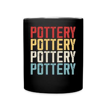 Pottery Pottery Pottery - Full Colour Mug - black - Front