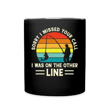 Pêche à la ligne Pêche - Mug uni - noir - Devant