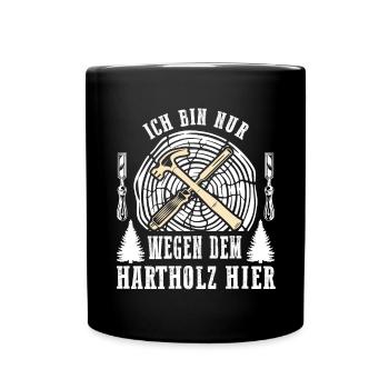 Holzschnitzer Holzschnitzerei - Tasse einfarbig - Schwarz - Vorne