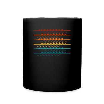 Canot coloré - Mug uni - noir - Devant