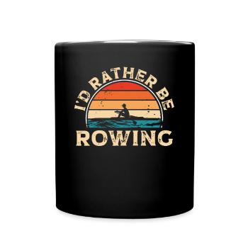 I prefer rowing - Full Colour Mug - black - Front