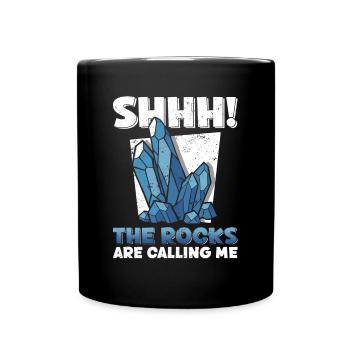 Geologist Stone Collector Stones Geology Minerals - Full Colour Mug - black - Front