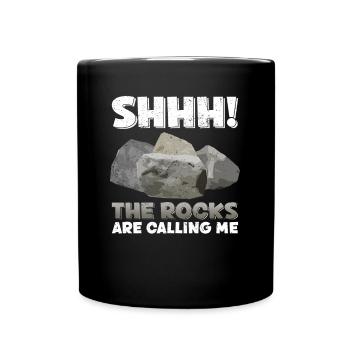 Geologist Stone Collector Stones Geology Minerals - Full Colour Mug - black - Front