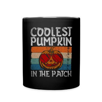 Coolest Pumpkin In The Patch Halloween - Full Colour Mug - black - Front