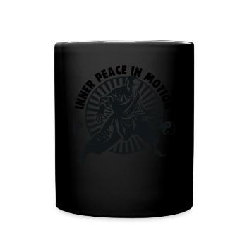 Tai Chi Design Inner Peace in Motion Taijiquan - Tasse einfarbig - Schwarz - Vorne