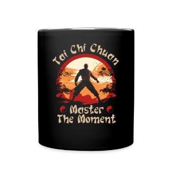 Tai Chi Chuan Master the Moment Taijiquan - Tasse einfarbig - Schwarz - Vorne