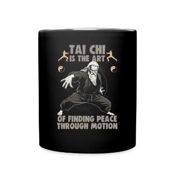 Le Tai Chi est l’art de trouver la paix Le Taijiquan - Mug uni - noir - Devant