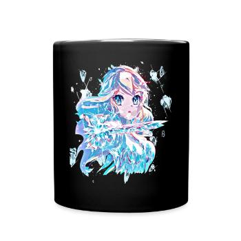 Eisprinzessin - Tasse einfarbig - Schwarz - Vorne