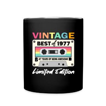 Best of 1977 - 47th Birthday Limited Edition - Full Colour Mug - black - Front