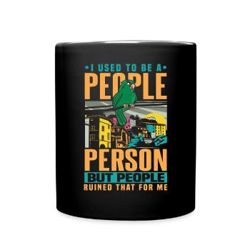 J’avais l’habitude d’être une personne introvertie pervertie - Mug uni - noir - Devant