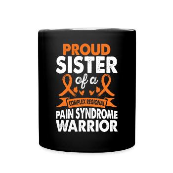 Soeur du Crps Mois de sensibilisation des guerriers Orange - Mug uni - noir - Devant