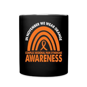 En novembre, nous portons Orange Crps Awareness Month - Mug uni - noir - Devant