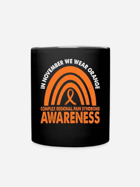 Im November Tragen Wir Orange Crps Awareness Month - Tasse einfarbig - Schwarz