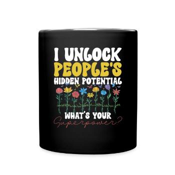 Health Coach Nutritionist Life Coach - Full Colour Mug - black - Front