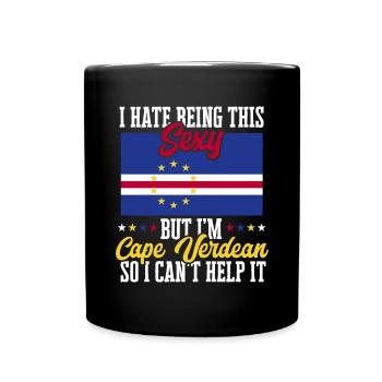 Cape Verde flag Cabo Verde flag - Full Colour Mug - black - Front