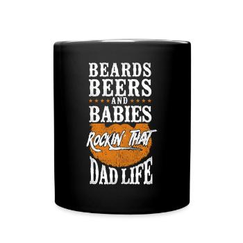 Beard Lover Bearded Man Dad Ginger - Tasse einfarbig - Schwarz - Vorne