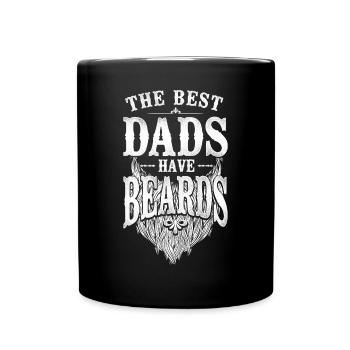 Amant barbe Homme barbu Papa Le - Mug uni - noir - Devant