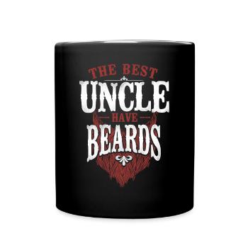 Amant barbe Homme barbu Oncle - Mug uni - noir - Devant