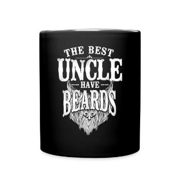 Amant barbe Homme barbu Oncle Le - Mug uni - noir - Devant
