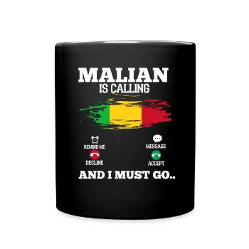 Malien - Mug uni - noir - Devant