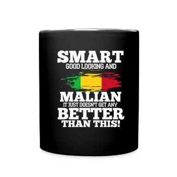 Malien - Mug uni - noir - Devant