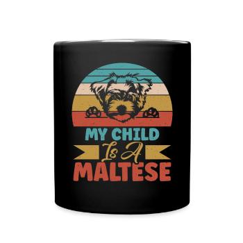 Maltese Owner Gifts - Tasse einfarbig - Schwarz - Vorne