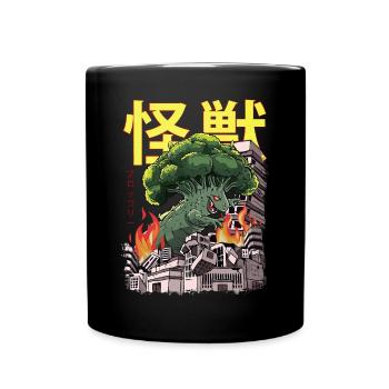 Kaiju Brocoli Anime Japonais Monstre Végétalien - Mug uni - noir - Devant