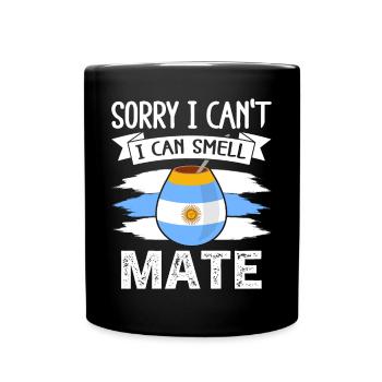 Drapeau de l’Argentine Thé yerba maté argentin - Mug uni - noir - Devant