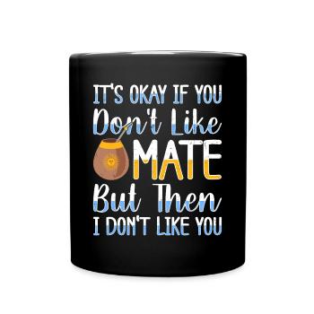 Drapeau de l’Argentine Thé yerba maté argentin - Mug uni - noir - Devant