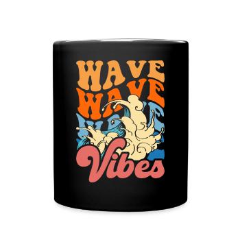Surfer Surfen - Tasse einfarbig - Schwarz - Vorne
