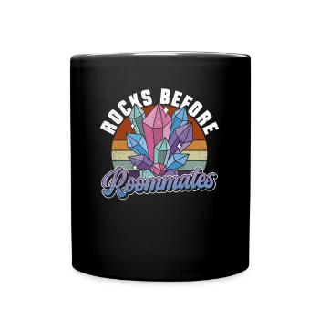 Geologe Steinsammler Steine Geologie Mineralien - Tasse einfarbig - Schwarz - Vorne
