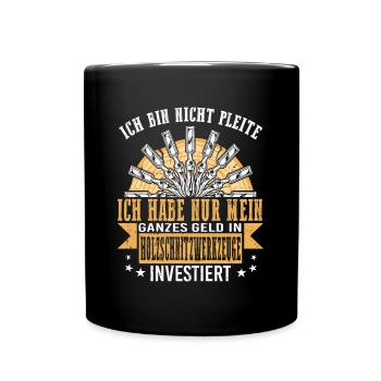 Holzschnitzer Holzschnitzerei - Tasse einfarbig - Schwarz - Vorne