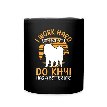 Travail pour Do Khyi Tibetan Mastiff - Mug uni - noir - Devant