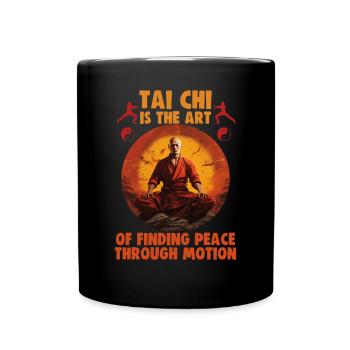 Le Tai Chi est l’art de trouver la paix Le Taijiquan - Mug uni - noir - Devant