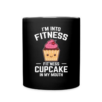 Pastry Chef Frosting Baking Fitness Cupcake In My - Full Colour Mug - black - Front