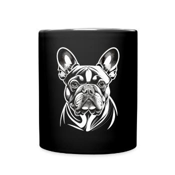 Grâce divine : le grand danois en blanc - Mug uni - noir - Devant