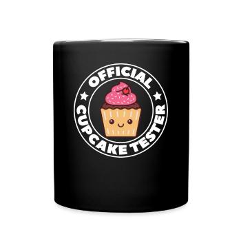 Official Cupcake Tester Baking Cute Baker Pastry C - Full Colour Mug - black - Front