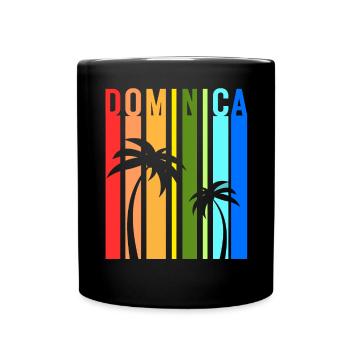Dominica Karibik Insel Urlaub Idee - Tasse einfarbig - Schwarz - Vorne