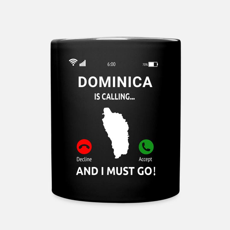 Dominique Idée de vacances sur les îles des Caraïbes - Mug uni - noir