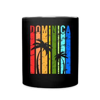 Dominica Karibik Insel Urlaub Idee - Tasse einfarbig - Schwarz - Vorne