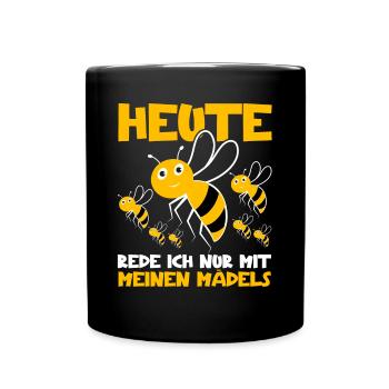 Bienenzucht Honigbiene Imker Bienenliebhaber - Tasse einfarbig - Schwarz - Vorne