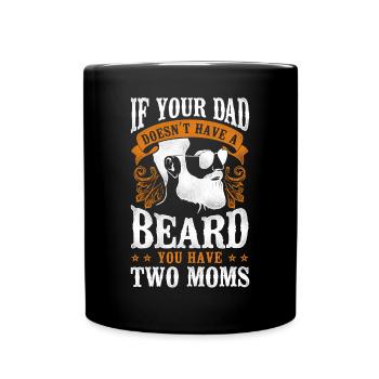 Beard Lover Bearded Man Dad If - Tasse einfarbig - Schwarz - Vorne